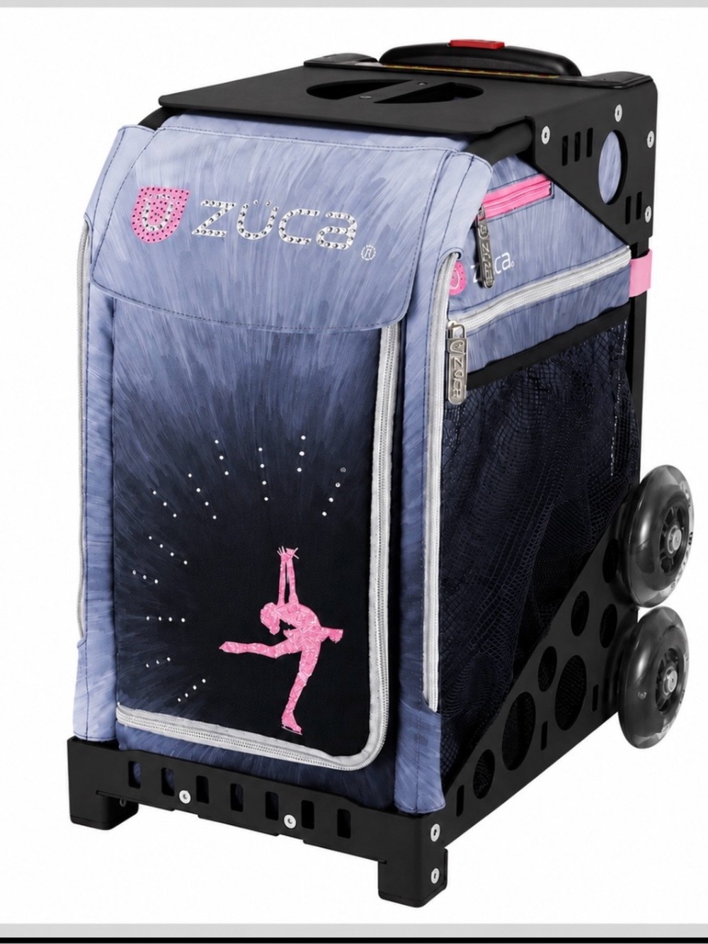 ZUCA Purple & Pink Rolling Gear Bag - Dance Edition